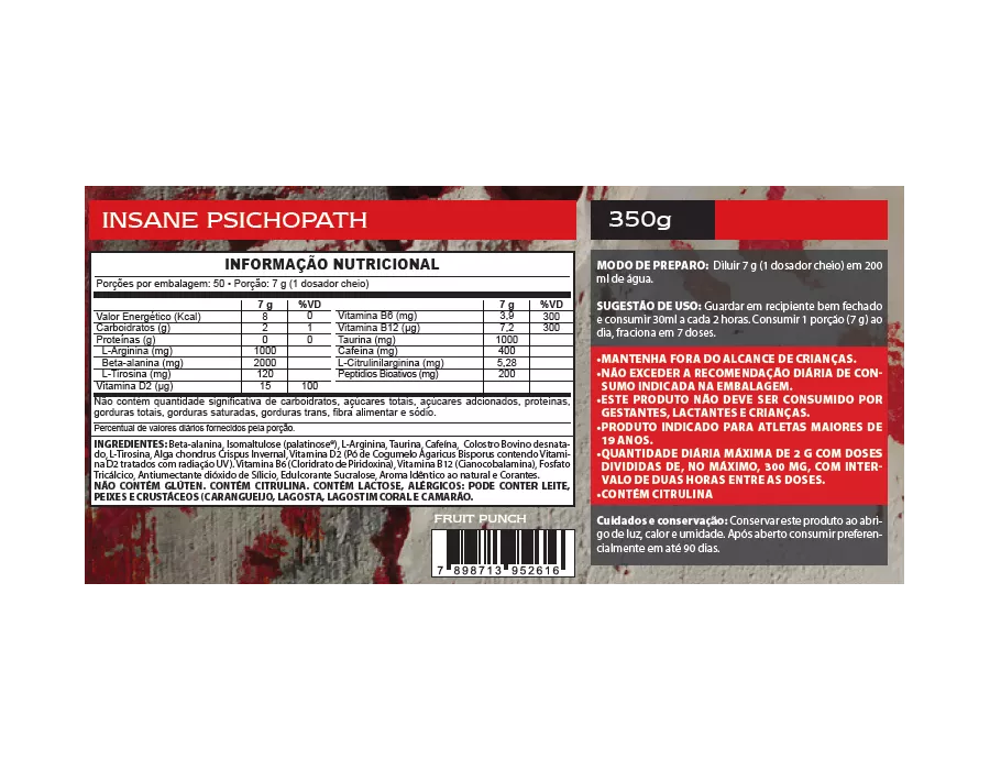 Insane Psicho Path 350g - Demons Lab