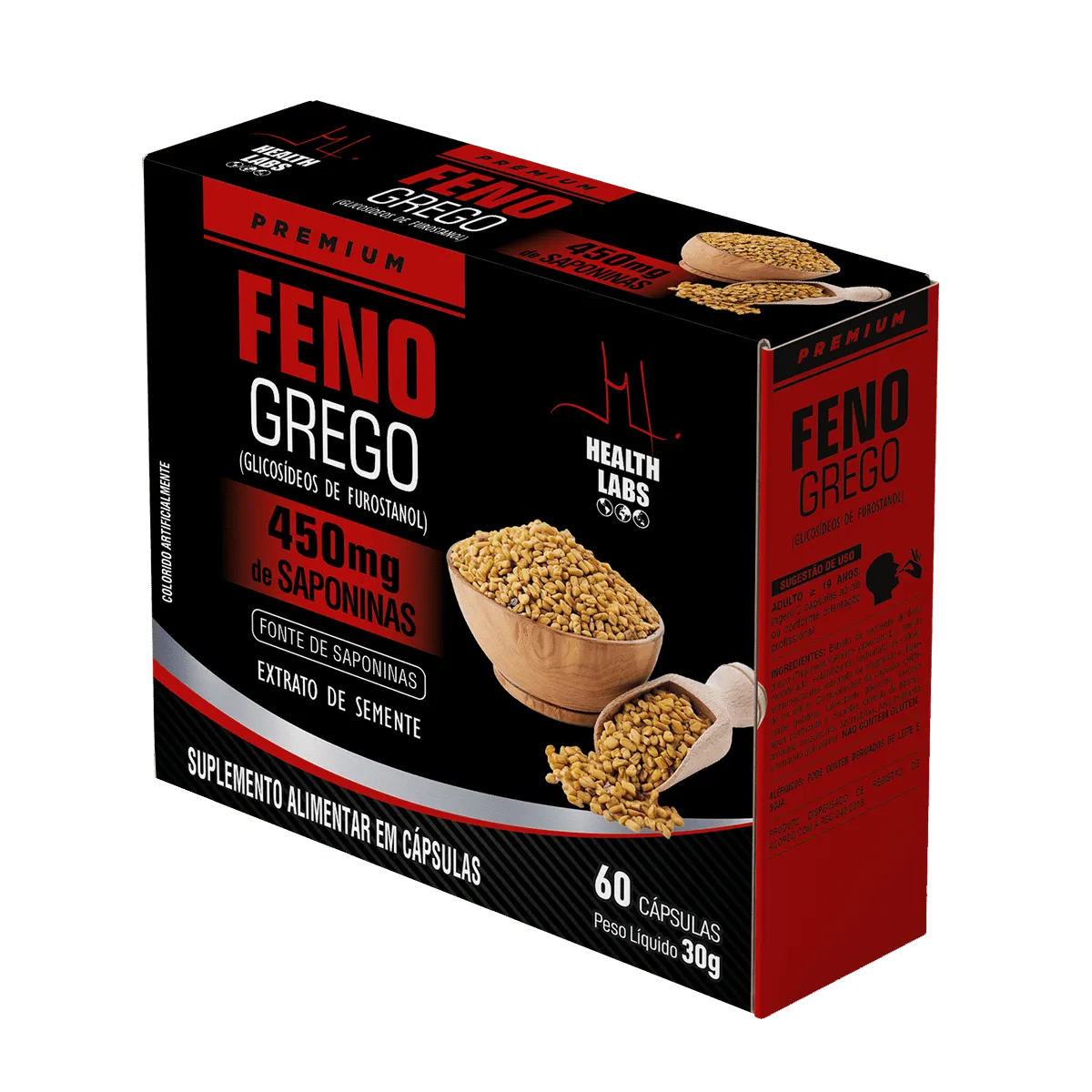 Feno Grego 60 Caps - Health Labs